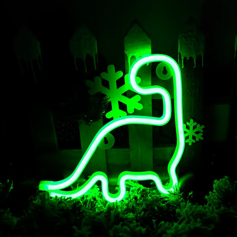 Wall Art Sign Battery/USB Decoration Lightning Hanging Night Lamp Led Custom Christmas Neon Sign Light For Wall Bedroom Party