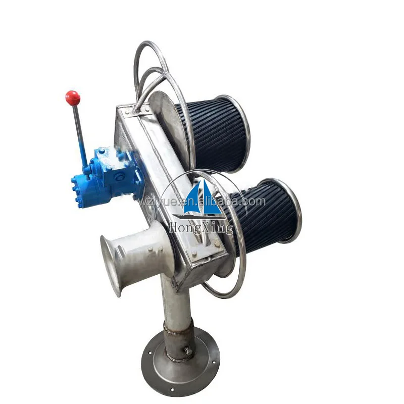LongLine Hauler marine winch net hauler for fishing boat   Hydraulic capstan Winch for rope, wrecker, fishing boat, trawl