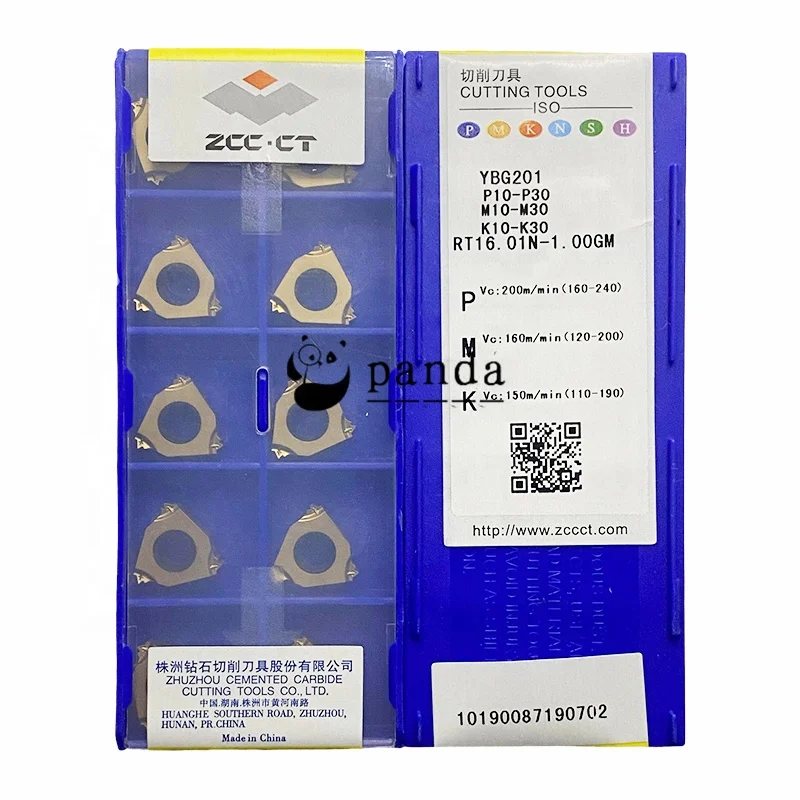 ZCC YBG201 RT16.01N-1.00GM,RT16.01N-1.25GM,RT16.01N-1.50GM карбидные вставки CNC токарные инструменты для токарного станка
