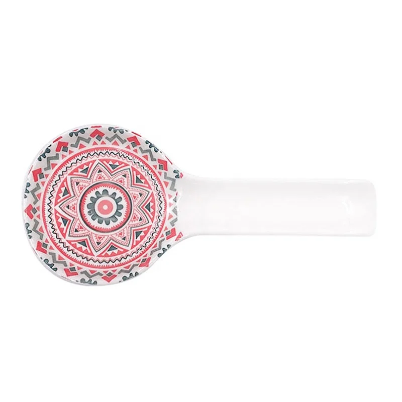 Ceramic Decorative Tableware Various Patterns Grape Design Embossed Spoon Rest Spoon Rests & Pot Clips