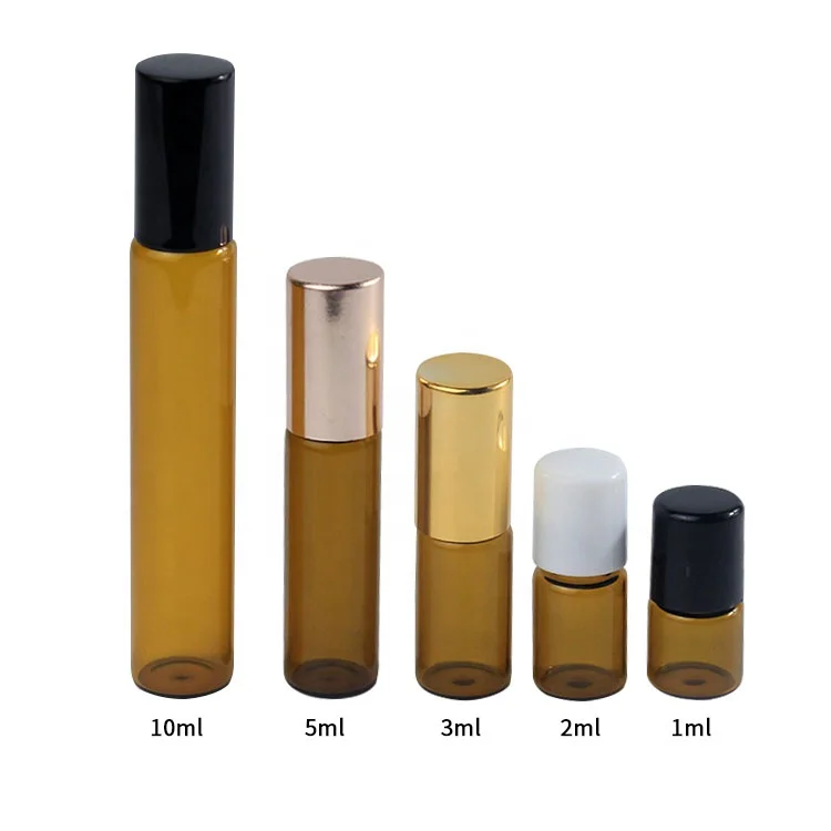 Factory Price Rolling ball glass bottle Ball bottle Glass bottle deluxe printable rotary bead type