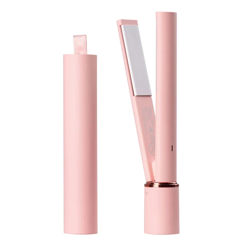 USB Hair Straightener Ceramic Plates Hair Styling Tools Professional Portable Hair Straightener Flat Iron Mini 2 in 1 LED 25W