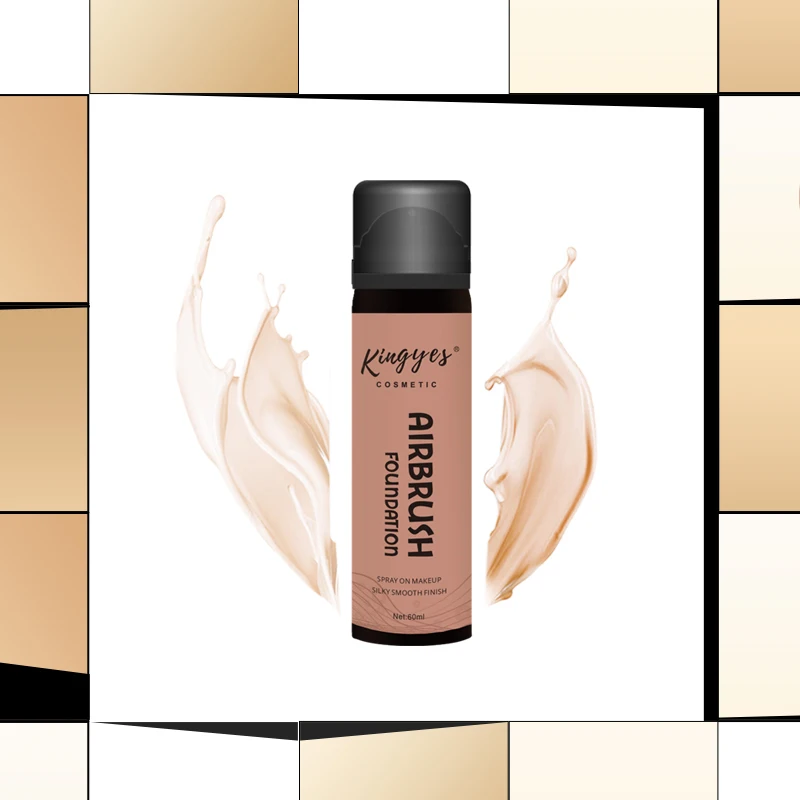 KINGYES Private Label Airbrush Foundation Spray Makeup Waterproof and Matte