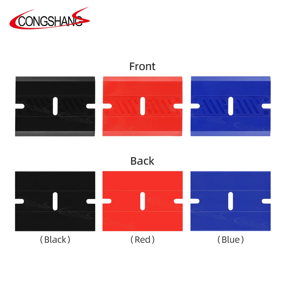 Plastic Razor Scraper Blades Double Edge Installation Tool For Glue Removing