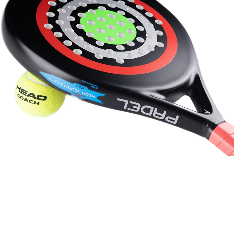 
38mm Thickness Professional Beach Padel Racket With glass Fiber Surface 