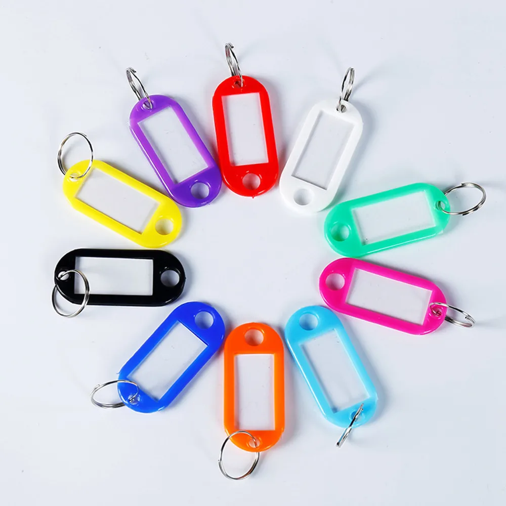 Factory Wholesale  hotel room,Identifiers,name, blank paper labels clear windows hotel room number plates plastic key ring tags