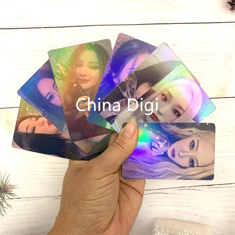 2024 Paper Photocard Kpop Freebies Printing Stars Laser Card Idol Photos Card