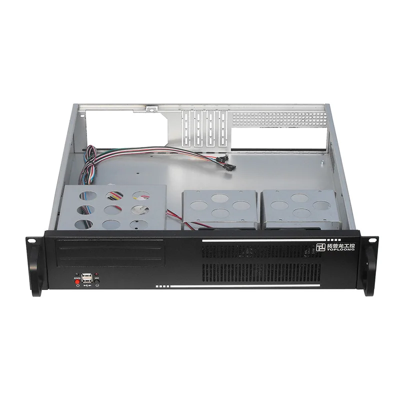 Custom Steel Metal Cabinet 2U 400Mm Short Depth 5 Hard Drive Rack Mount Server Case Micro-Atx Firewall Computer Case Enclosure