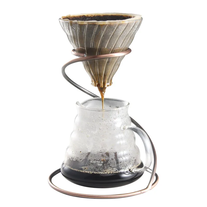 Hot Selling V60 Pour Over cup Metal Coffee Filter Display Stand Rack Coffee Dripper Stand
