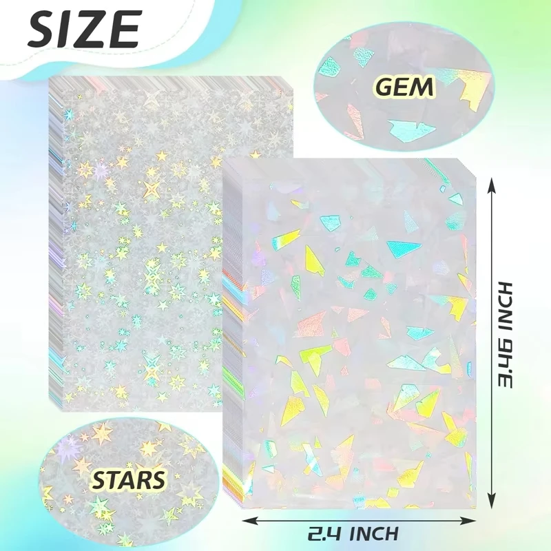 Wholesale Gemstone Laser Matte Card Sleeves Holographic Penny Sleeves Perfect Inner PP Trading Card For All Standard Cards