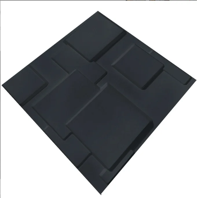 Customize Design PVC 3D Wall Panel /Wallpaper/ Plastic PVC brick for interior wall decor / Filming dropback Black Color