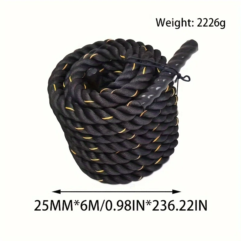 Factory Professional Exercise Fitness Customized Wholesale Polyester Fiber Material Customizable Size Color Logo Battle Ropes