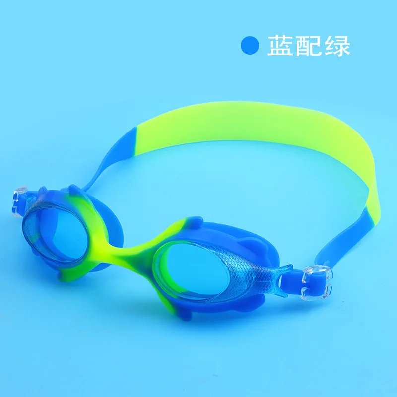 Hot sale cute design custom uv eyes protection anti-fog pool glasses cartoon mermaid  swim goggles for kid