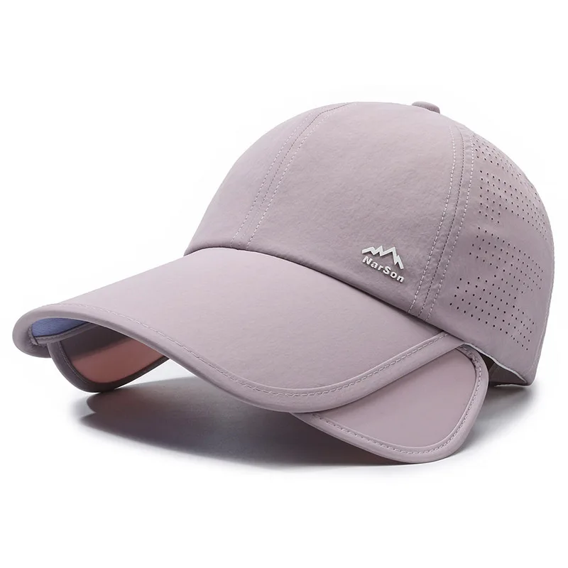 3D Embroidery Breathable Punched Peaked Travel Cap Quick-Drying Full Mesh Baseball Cap
