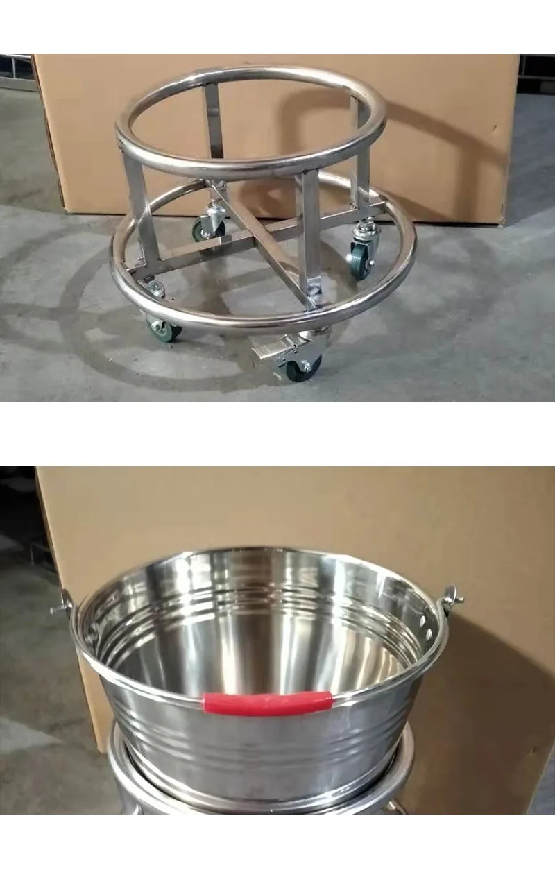 Hot sale 16L Stainless steel KB-X16L medical recycling Kick Bucket for hospital in stock with OEM service