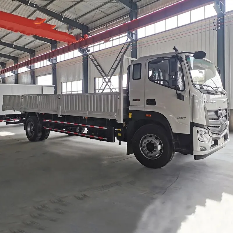 2023 Hot Selling New Foton Truck 4x2 6Wheelers Euro2 1-10Ton Column Plate Lorry Truck for Sale