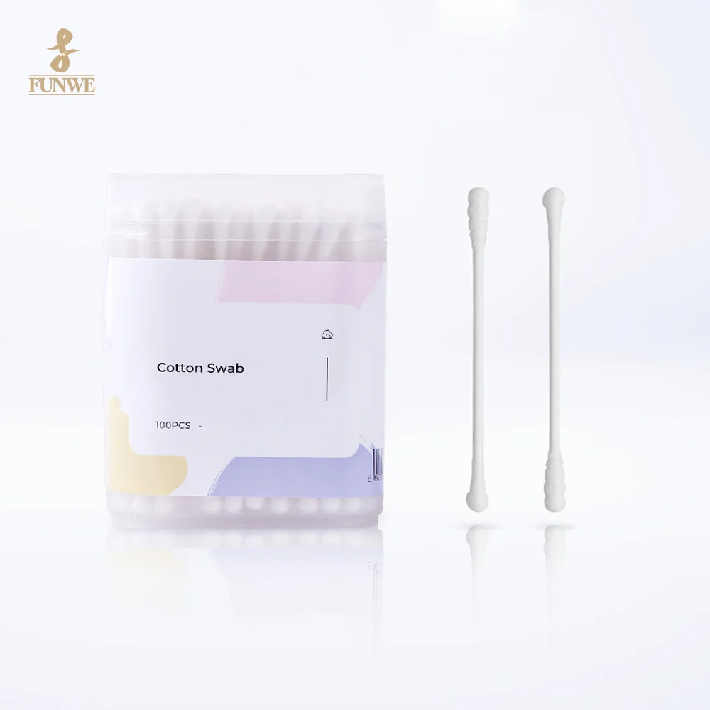 Eco-friendly Double Head Cotton swab Sticks Cosmetic Beauty Tools For Beauty Makeup Nose Ears Cleaning