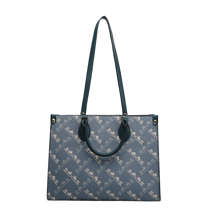 
 Fashion Design Print Women Hand Bags PU Large Capacity Handbag Casual Lady Tote Hand Bag Purse Set Handbag Set For Women 2021  