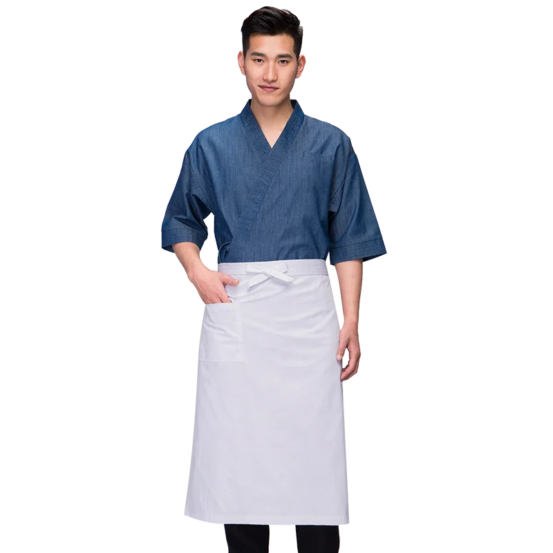 Японские джинсы шеф-повара, японский ресторан, суши, ночная обеденная комната, униформа izakaya для мужчин