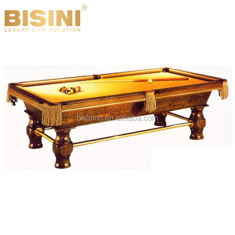 
Attractive Chinese Style 9 feet Mahogany Wood Billiard Table Antique Black Eight balls Pool Table 