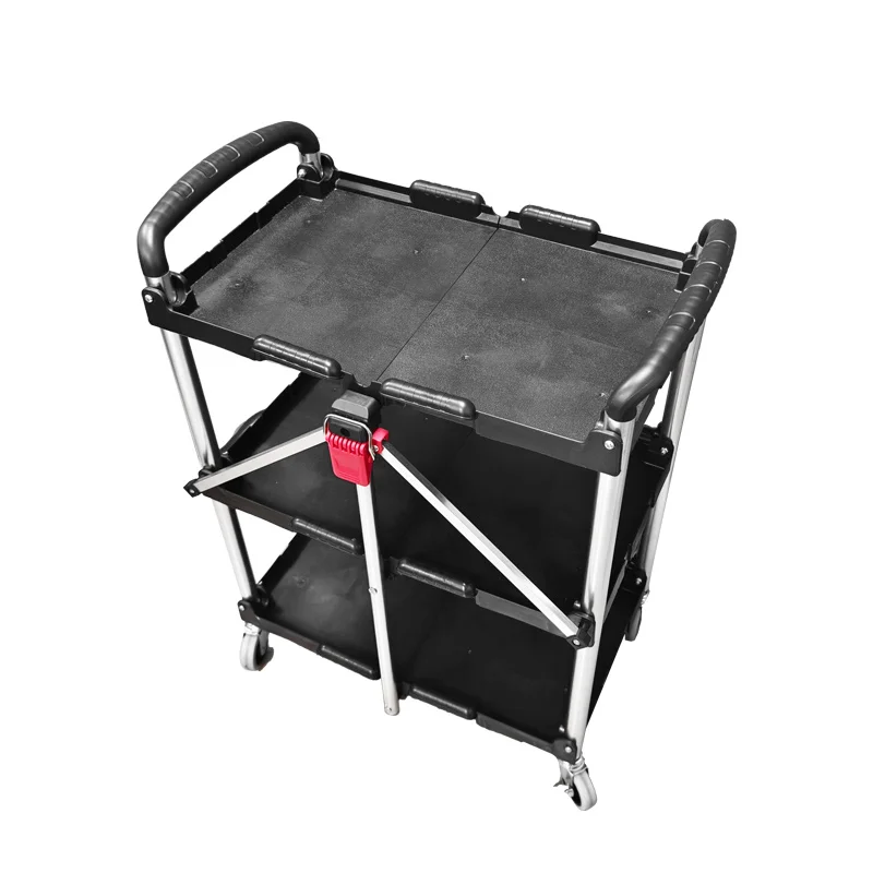 OEM Foldable Tattoo Work Cabinet Tool Cart Mobile Four-Part Cart Tattoo Furniture Cabinet Multifunctional Tool Cabinet