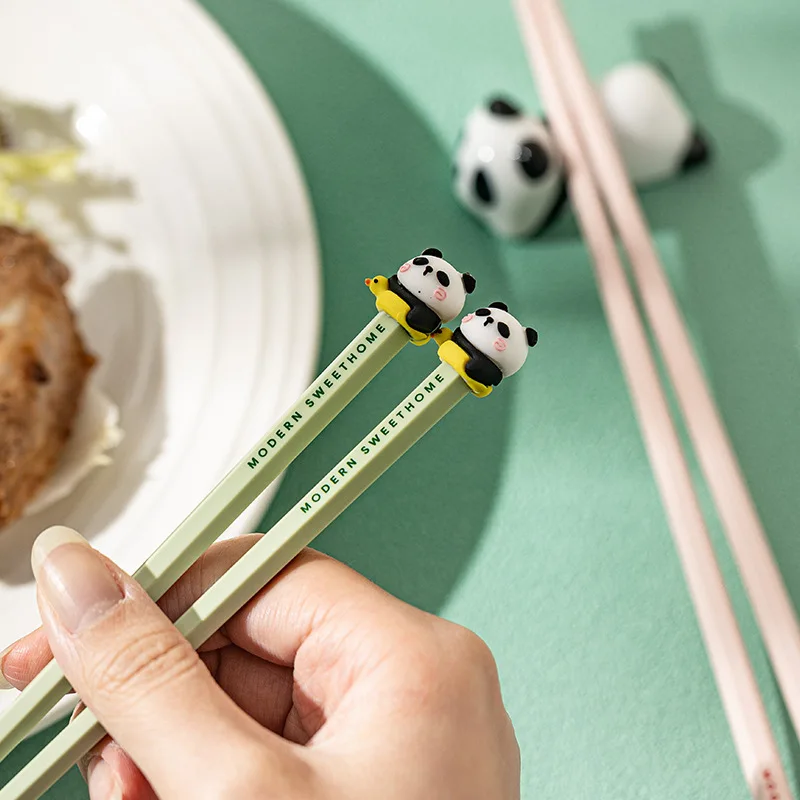 Cartoon Cute PVC Silicone Chopsticks Set Cartoon Style for Students and Children Korean Design