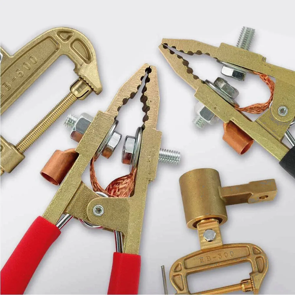Welding machine type C 500A all-copper ground clamp copper rod comes with 200A wiring nose