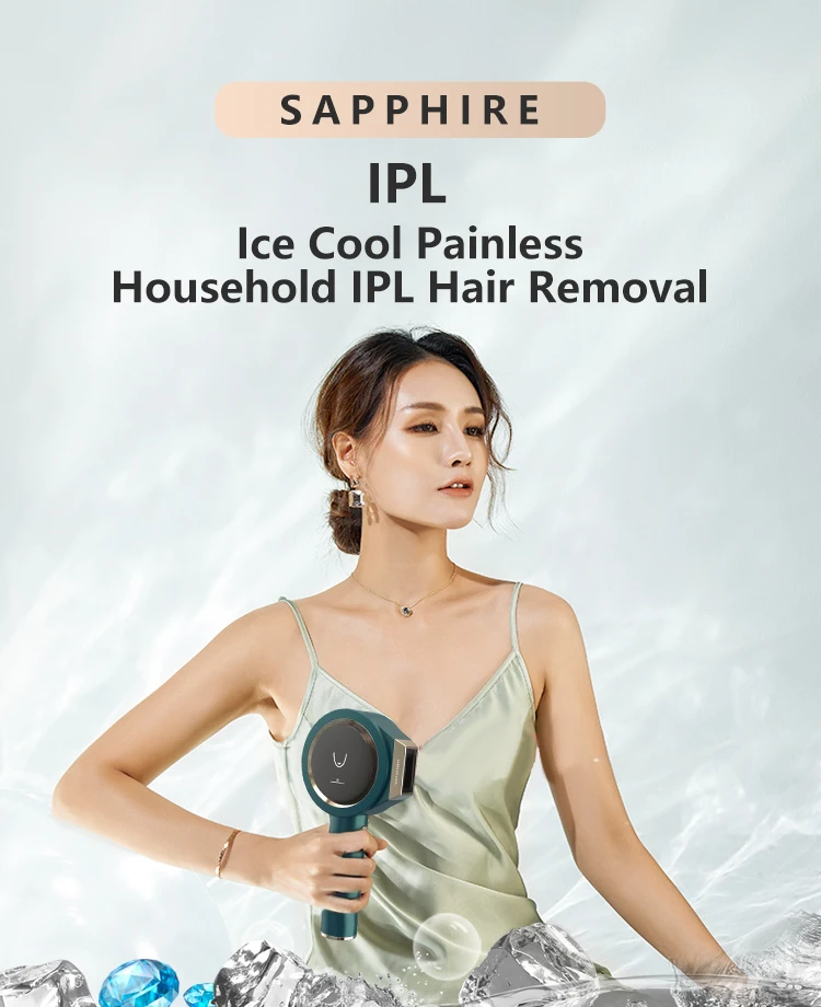 Professional IPL Laser Epilator Men Laser Hair Removal Female Pulsed Light Electric Depilatory Device For Facial Body Bikini