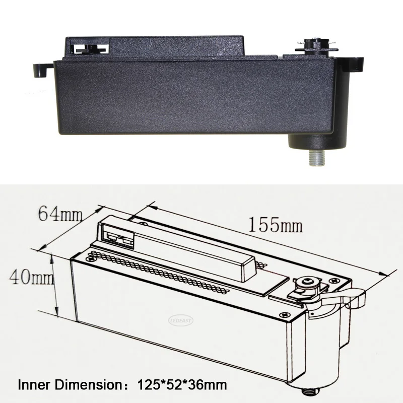 LEDEAST THB 2-Pin 1 Phase 3-Pin Three 3 Circuit Adapter Box for Track Head System Light Driver