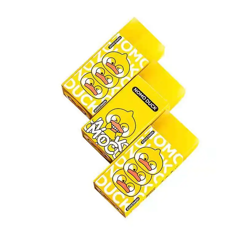 
The school class award little yellow duck novelty pencil eraser children toy party gift 