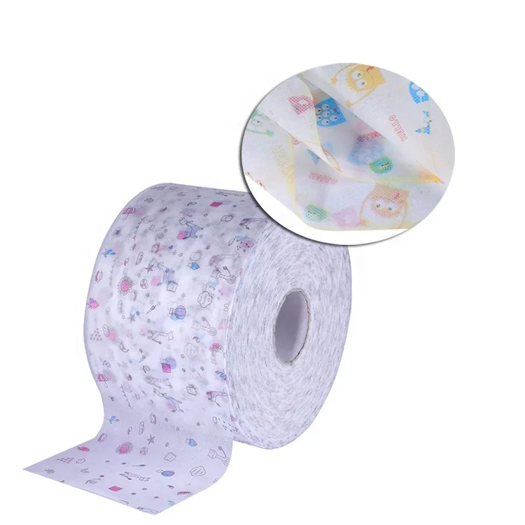 Disposable Spunlace Nonwoven 9-260gsm Polypropylene Printed Non-woven Fabric