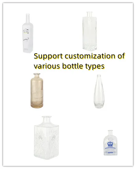 custom 500ml clear empty white gin transparent square tequila alcoholic drink vodka liquor bottle glass spirit bottle with cork