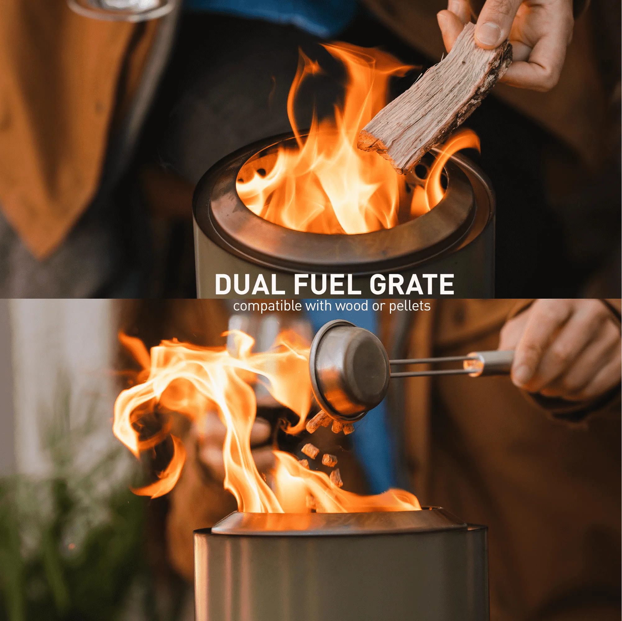 Smokeless Small Firewood Furnace Cooking Mini Stainless Steel Tabletop Fire Pit Outdoor Burning Wood Camp Stove