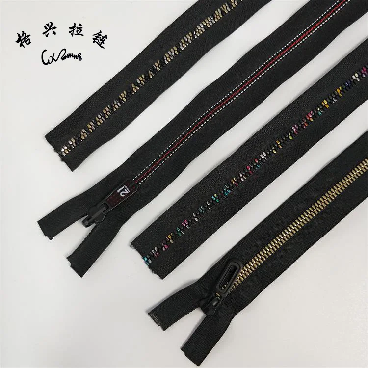 Wholesale Custom 5# Plating Teeth Resin Plastic Zipper