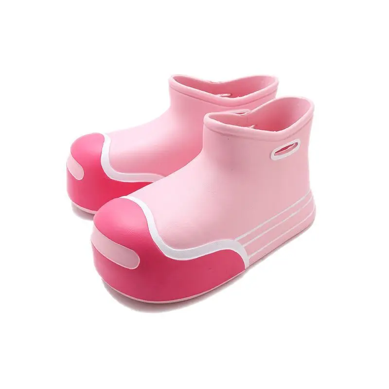 New Wholesale Fashion Rain Boots Lightweight Thick Bottom Waterproof Non-Slip Short Boots Female Models Water Boots
