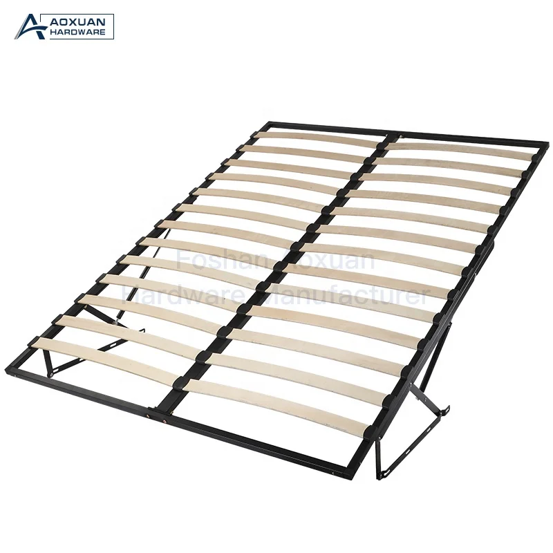 Low MOQ Cheap Full Size Bedroom Easy Assembling Metal Bed Frame Slats (1600310365419)