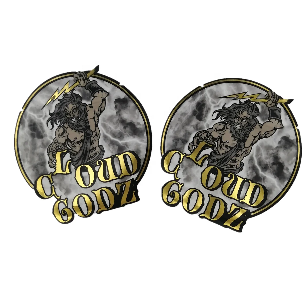 Soft Touch Custom Die Cut Irregular Shape Smell Proof Ziplock Round Circle Special Shaped Holographic Mylar 3.5g Packs Bags