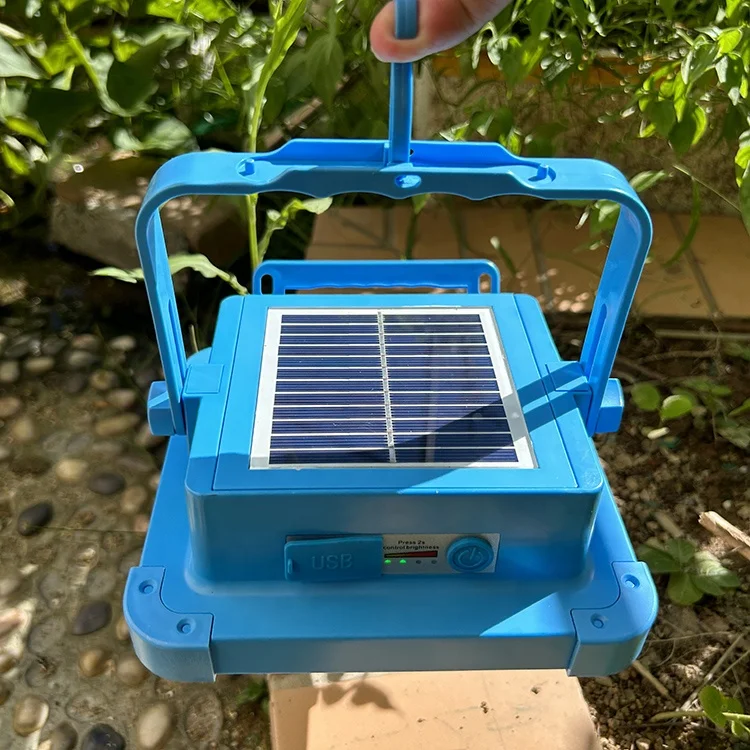 New Portable Led camping light 50W Easy Battery Replacement Solar flood lights 3600MAH with Stepless Brightness IP66 Solar Light
