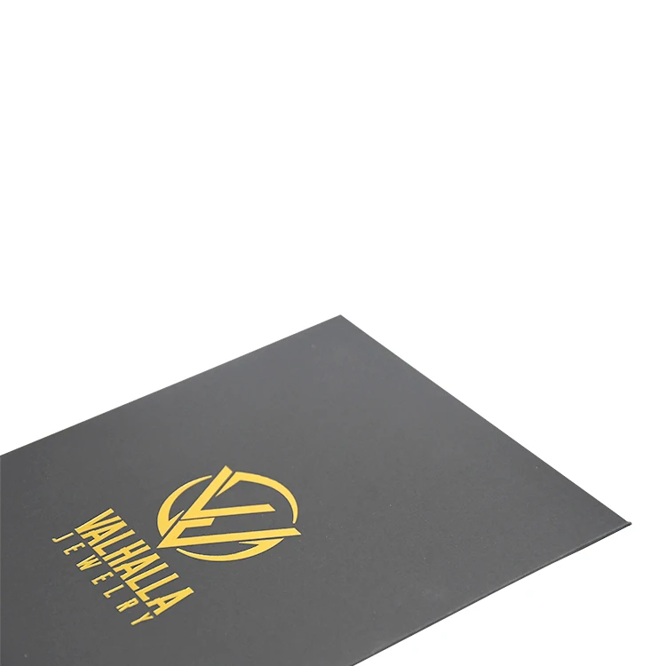 Personalized Custom Hot Stamp Logo Mailers Black Kraft Paper Packaging Envelope with String and Button