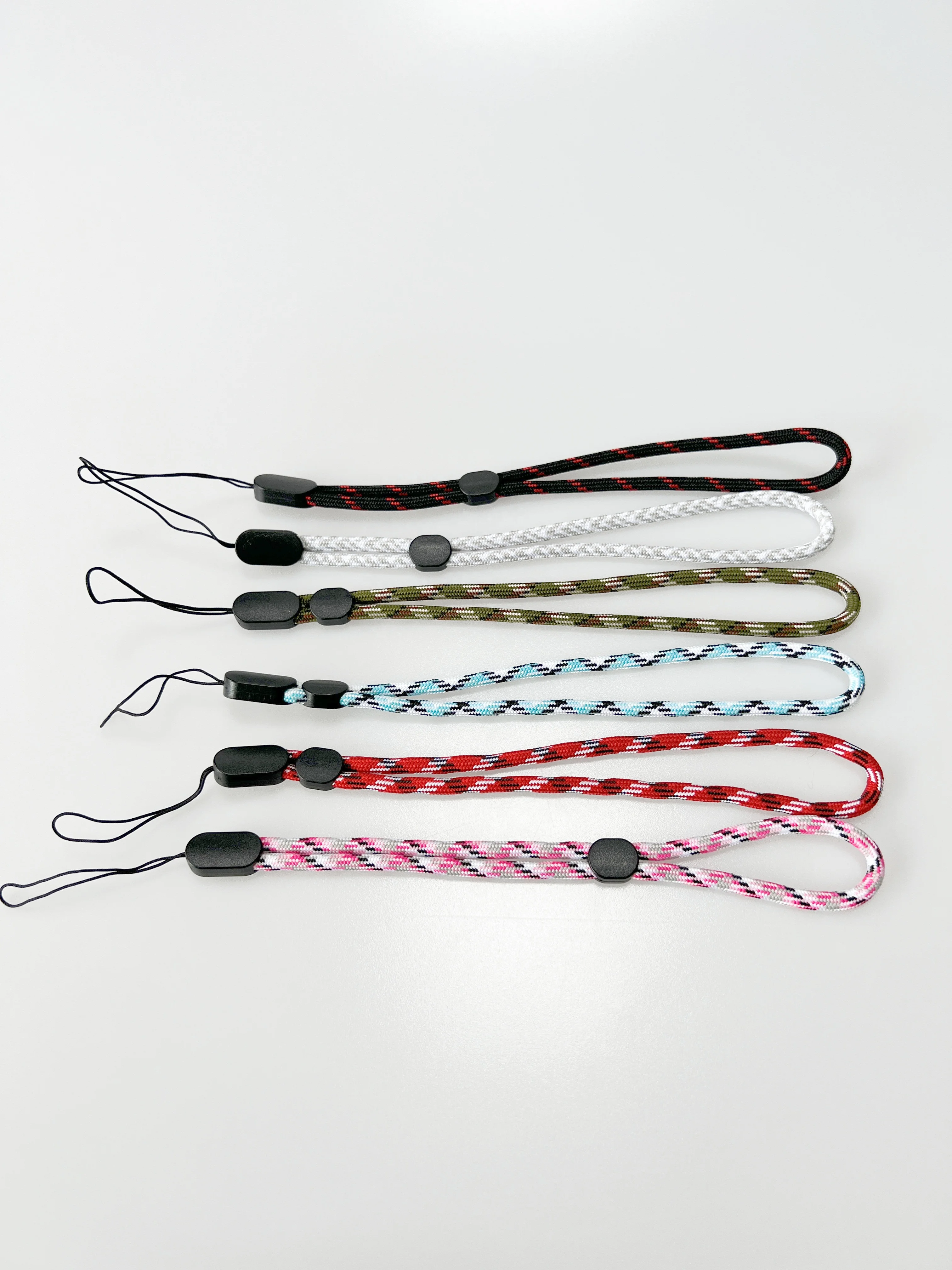 Custom woven women short hand phone wrist strap lanyard string rope for camera controller light selfie stick speaker usb keys