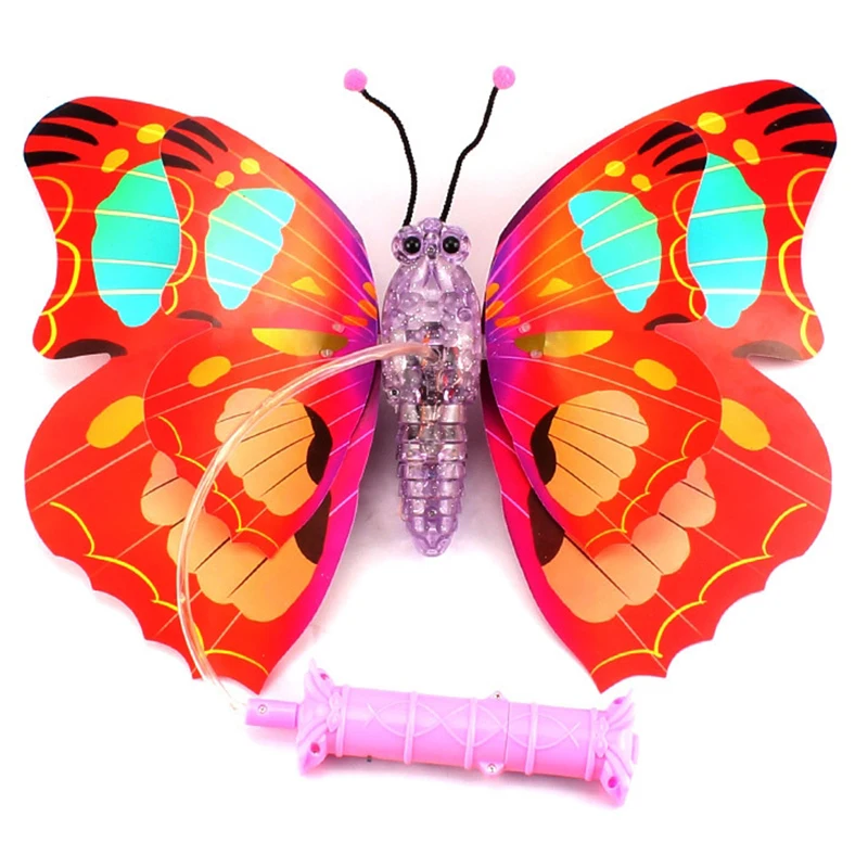 Magic Gift Glow Stick Led New Net Luminous Swing Butterfly Colorful Flash Handheld Butterfly Toys Luminous Stick