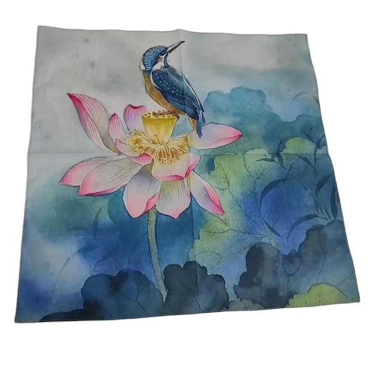 100% хлопковый платок с принтом