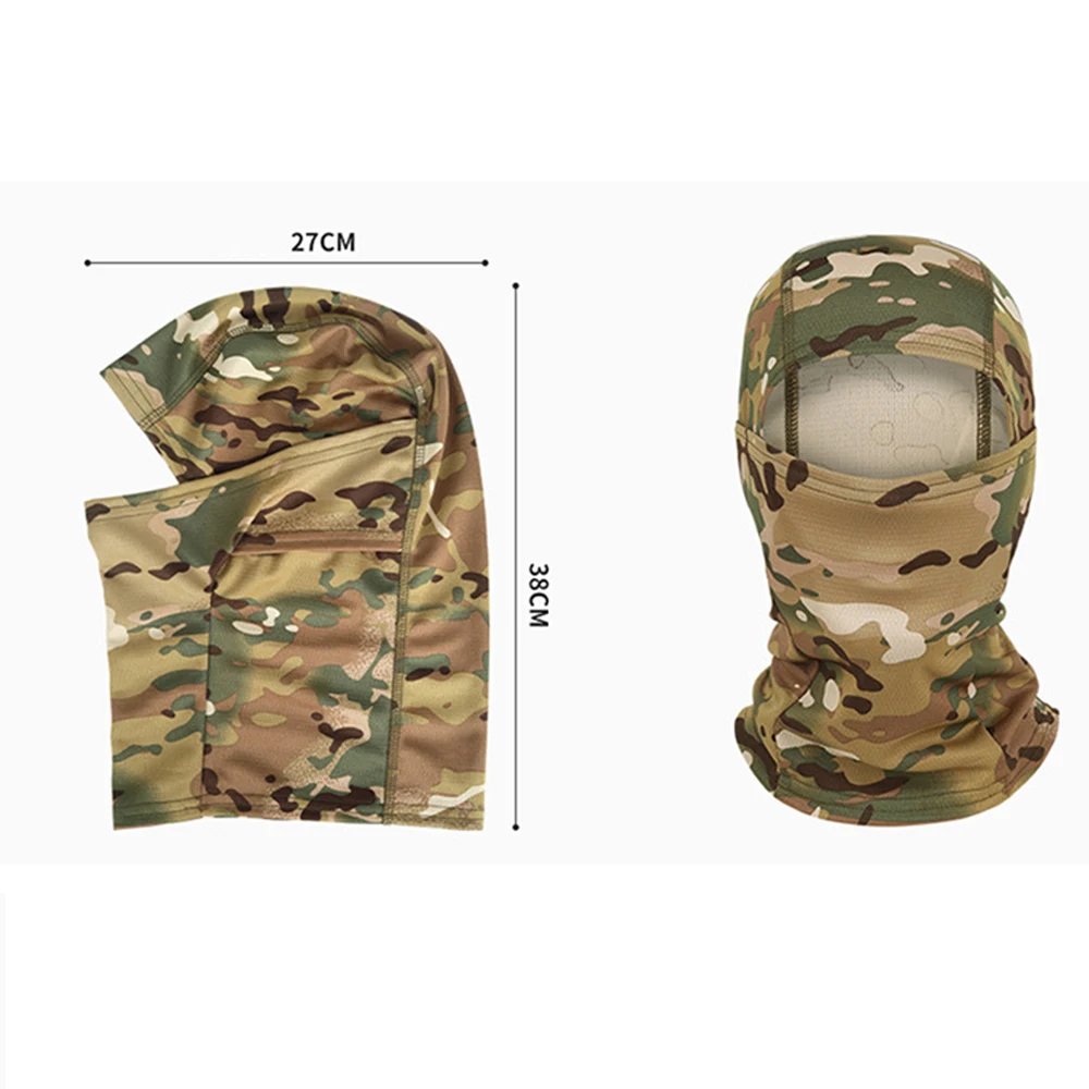 breathable cooling men sports Camo Balaclava Face Mask Ski Mask UV Protector for Tactical Cycling Hunting