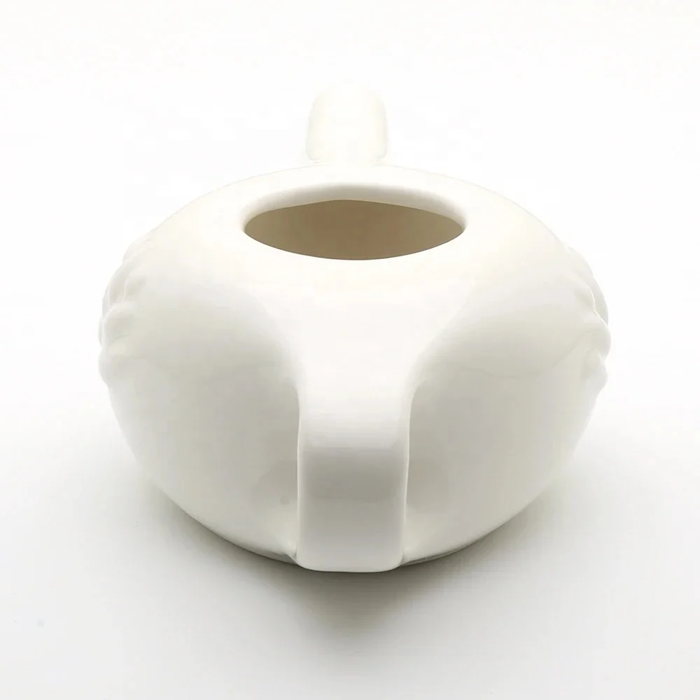 Custom Ceramic Himalayan Portable Nasal  Irrigation Cleaning Washing Jal Neti Pot Salt Pipe Inhaler