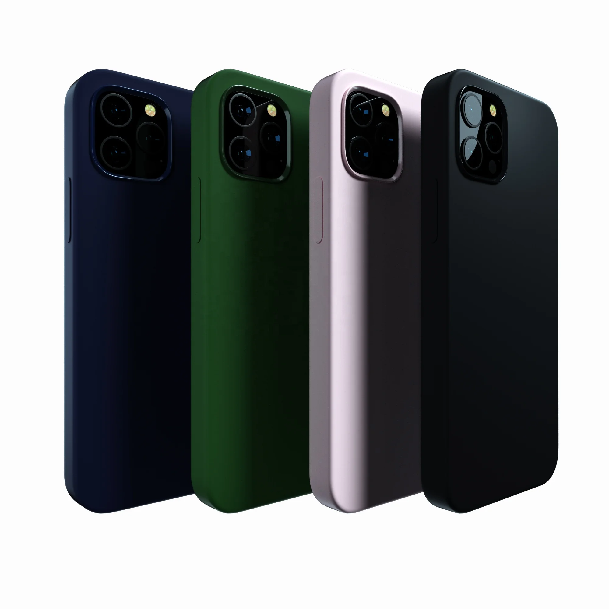 Factory Direct High Quality Microfiber Magnetic Liquid Silicone Mobile Phone Case For Iphone 11 Pro Max