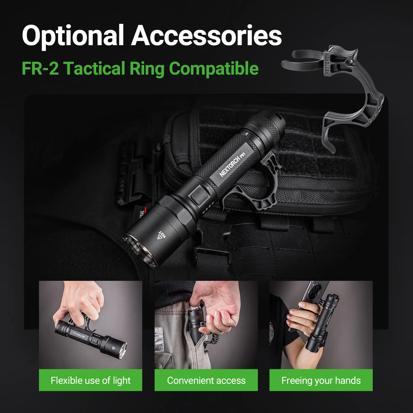 5000 lumen high lumen P91 self defense tactical flashlight One-Step-Strobe High perfomance tactical light defensa personal
