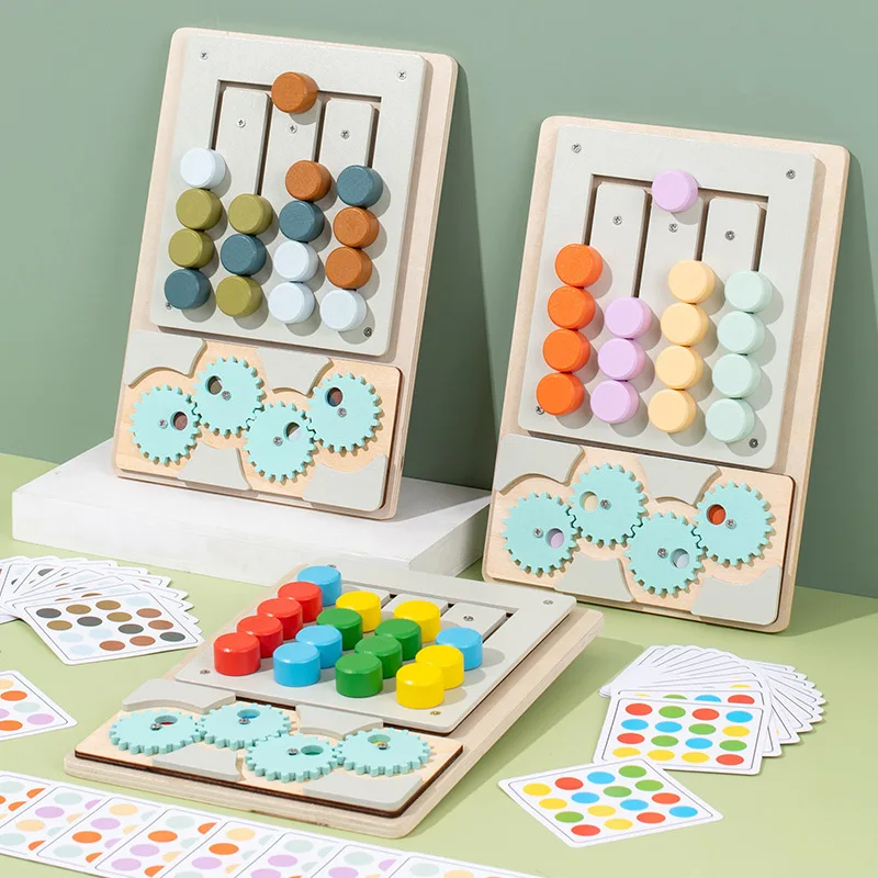 Montessori Wooden Abacus Preschool Counting Calculator Kids Early Educational Teaching Toys Children Hand-eye Coordination Set