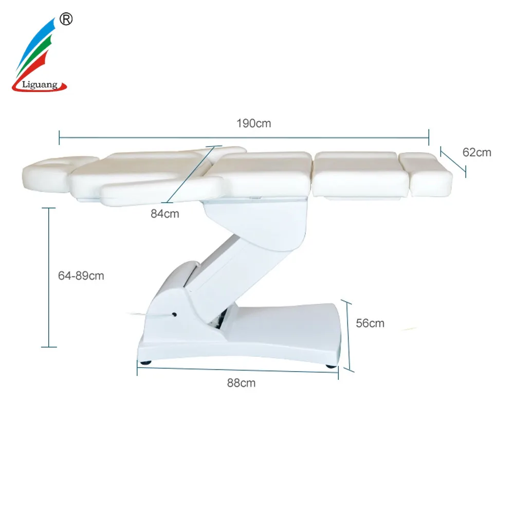 
better white foldable spa treatment bed massage table with motor and hand control for sale 