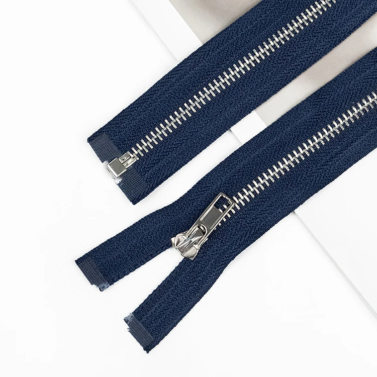 OEM Jacket bag clothing jeans cremallera brass teeth custom zip gold metal zipper Open End zipper long chain zipper