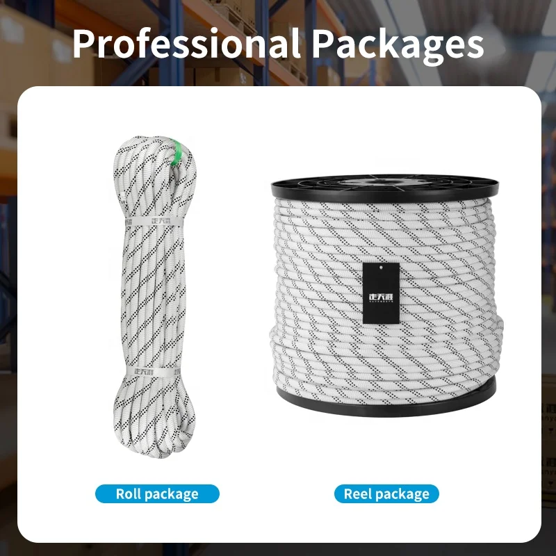 Must Have Item Flexible 10.5mm Nylon Static Rope for Camping Climbing 10.5mm Nylon Static Rope